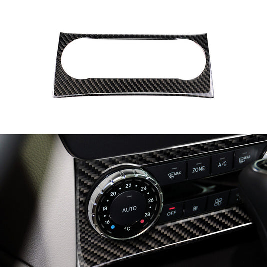 2Pcs Carbon Fiber Climate Control Panel Cover Trim For Sonic 2012-2016 v