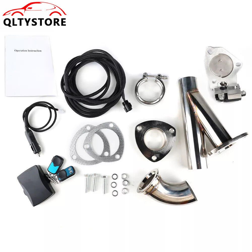 2.25'' Stainless Exhaust Valve Dump Valve Motor Pipe Flange Kit Remote Control Q