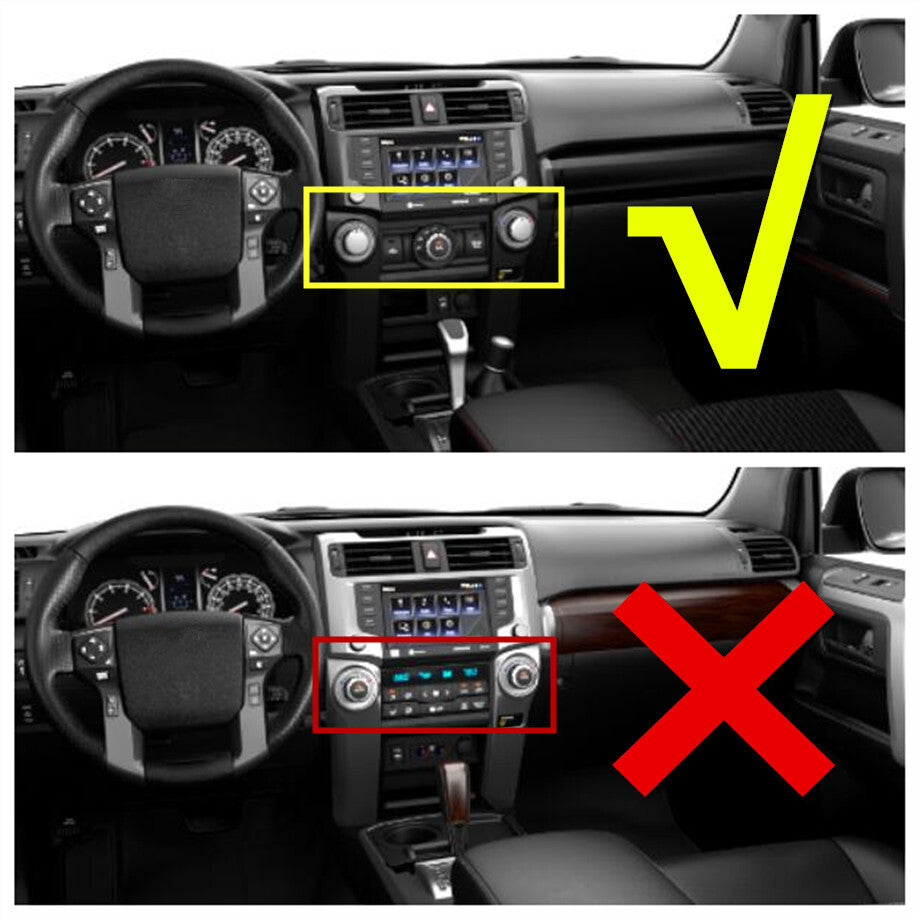 Red 3P Inner AC Switch Knob Cover Trim Ring For 4Runner 10-23 Accessories v