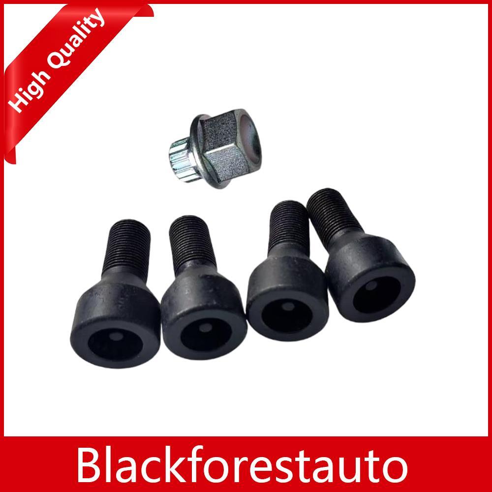 Wheel Lock Locks Bolt Kit Fit for BMW E70 F01 F02 F06 F10 F12 36136776076 M14x1.25 Q