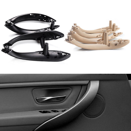 Inner Door Panel Handle Pull Trim Cover FL for BMW 3Series F30 12-17 Black