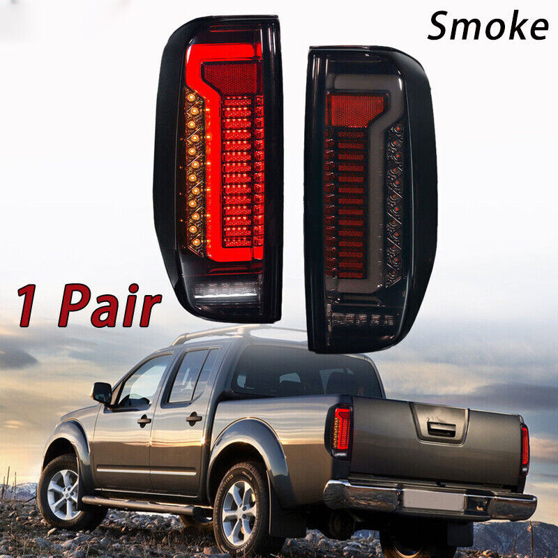 2Pcs LED Smoke Tail Lights For 2005-2014 for Nissan Navara D40 Frontier Rear Lamps