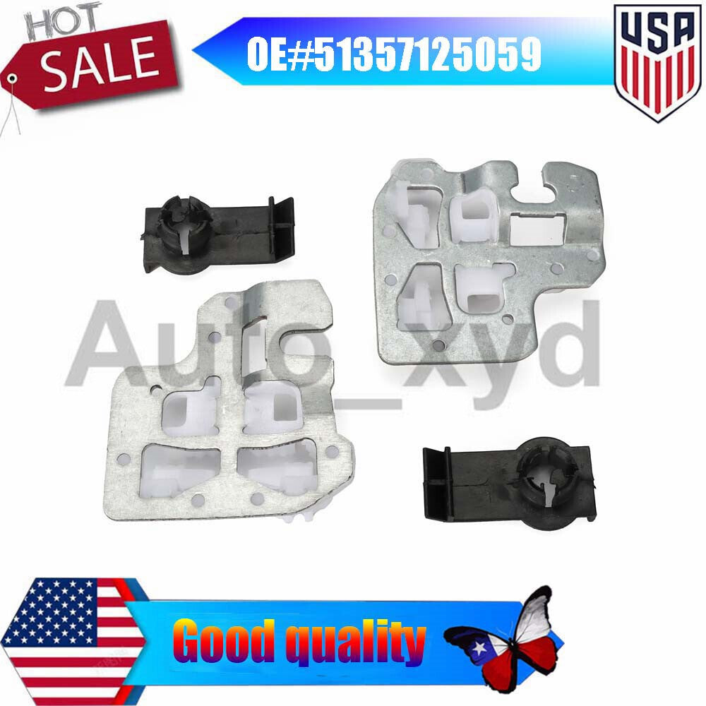 51357125059 LEFT RIGHT Window Regulator Repair Mount Clips NEW Fit for BMW X5 Q