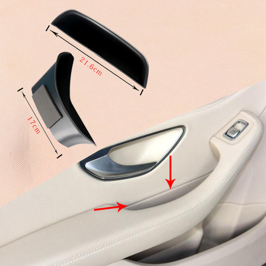 Black Inner Rear Door Box Armrest Storage for Mercedes-Benz C class 2014-15 W205 Q