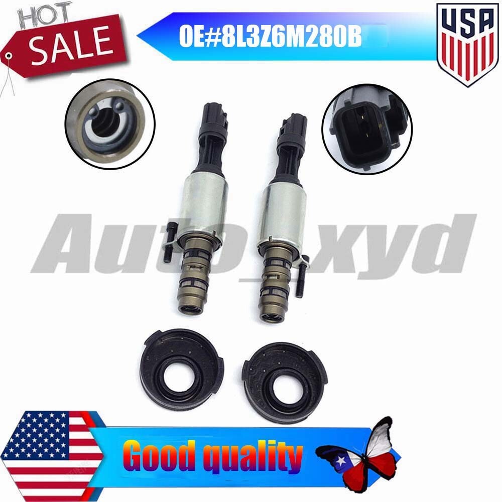 8L3Z6M280B 2PCS Variable Timing Solenoid Valve (VVT) Suitable for Mustang GT F-250 F-350