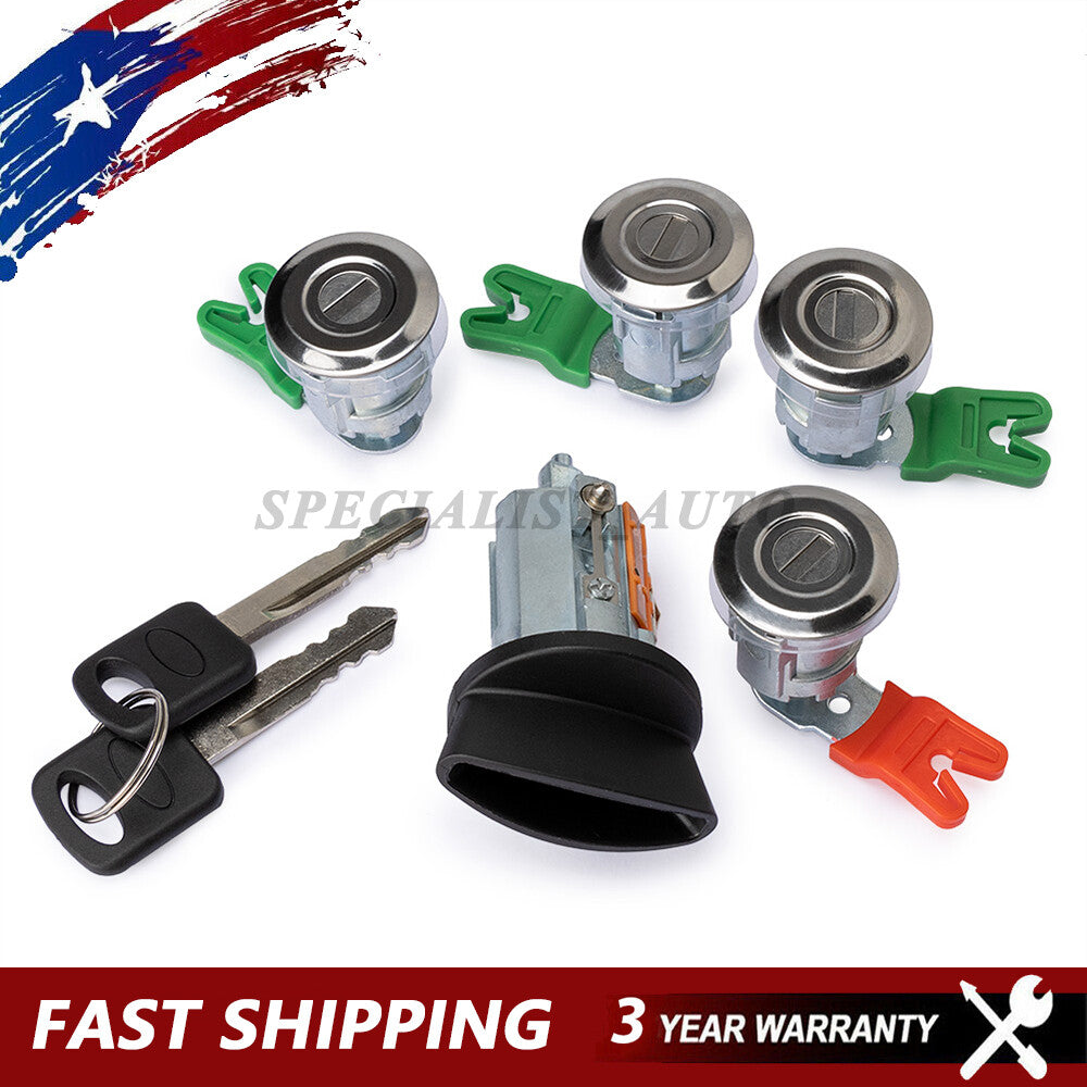 Keys and door locks compatible with for Ford E150, E250, Econoline, and Van E350, ALIKE CYLINDER 703369.