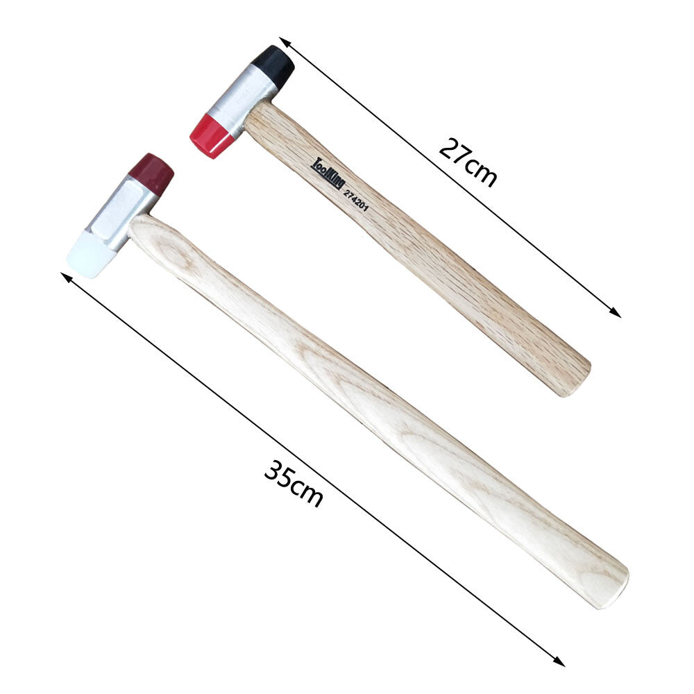 Paintless Dent Repair Tools,Rubber Hammer with Wooden Handle for Car Dent Repair v