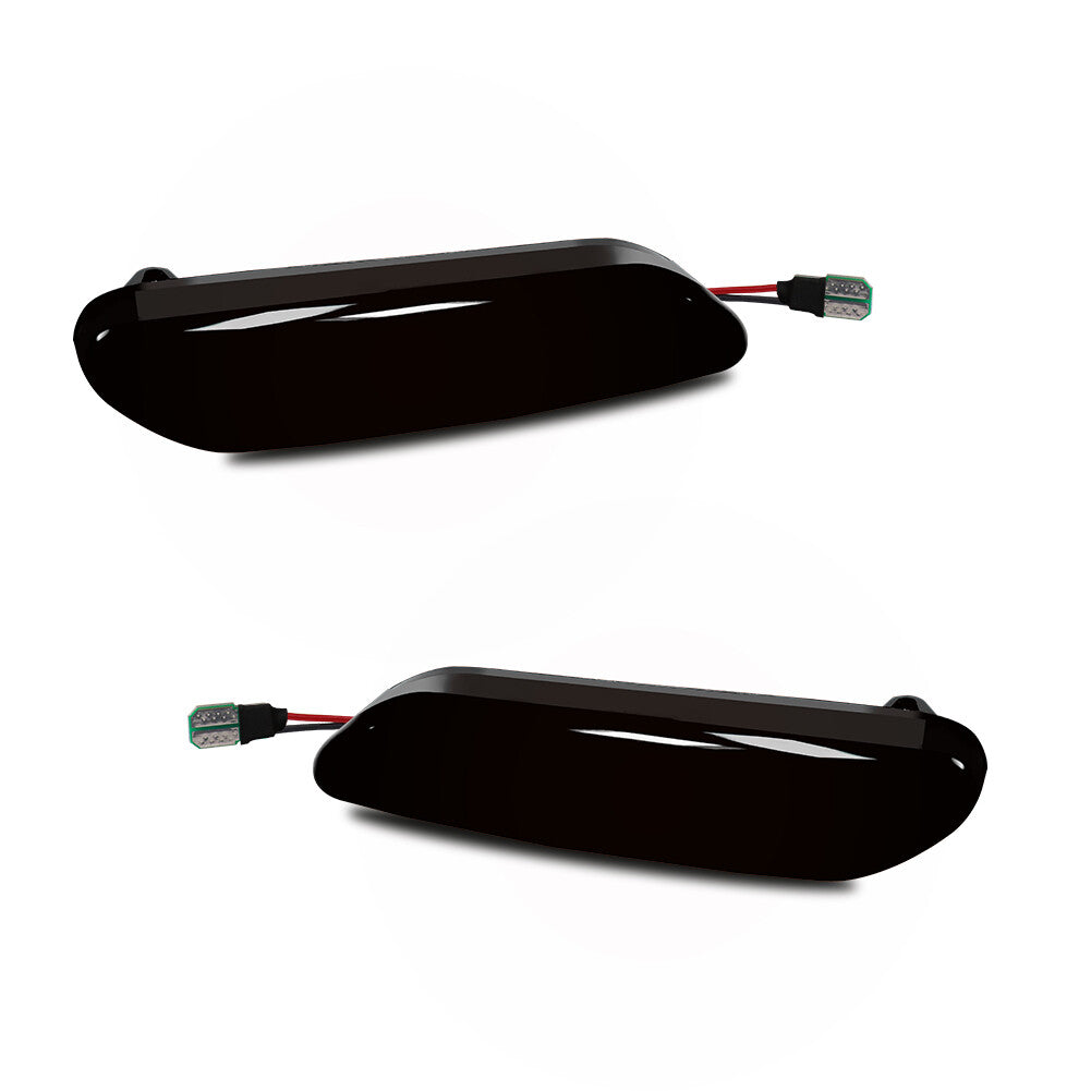 Suitable for Mini Cooper R60 R61 amber LED front fender side marker signal light, smoked- v