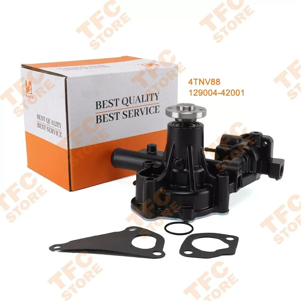 129004-42001 Water Pump For Yanmar 4TNE88 4TNV84 4TNV88 Excavators Loader 28MM