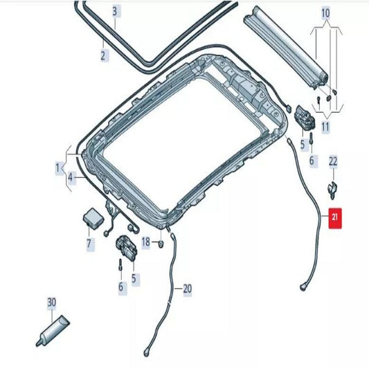 4M8877204 Water Drainage Hose for Audi Q8 4MN Q