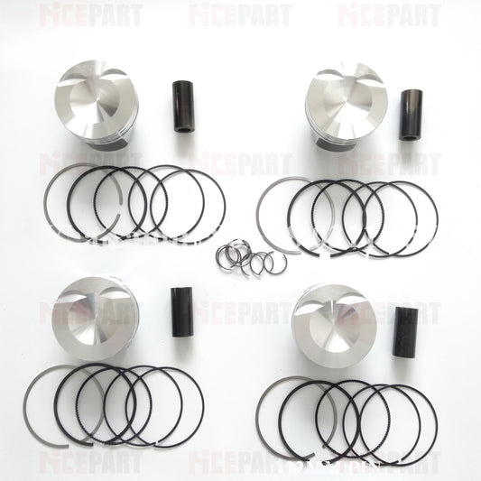 06L107065BR 4-piece KS piston ring set compatible with for Audi A4 Q3 Q5 EA888 2.0T engines.