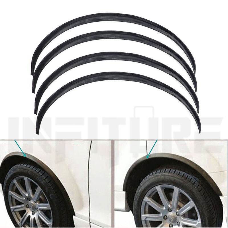 4pcs 75cm Car Wheel Eyebrow Arch Protector Trim Lips Fender Flares for vw for audi