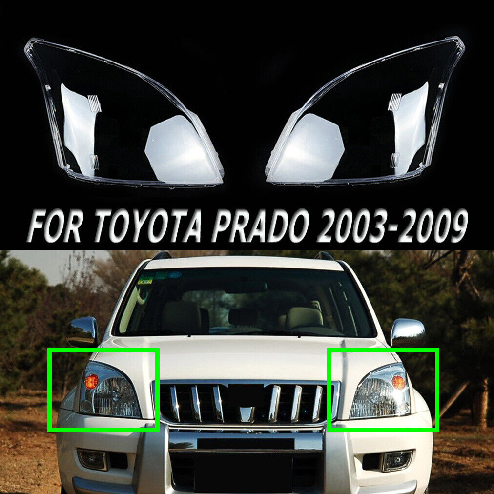 Suitable for Toyota Prado 2003-2009 dual headlight lens cover transparent lens cover