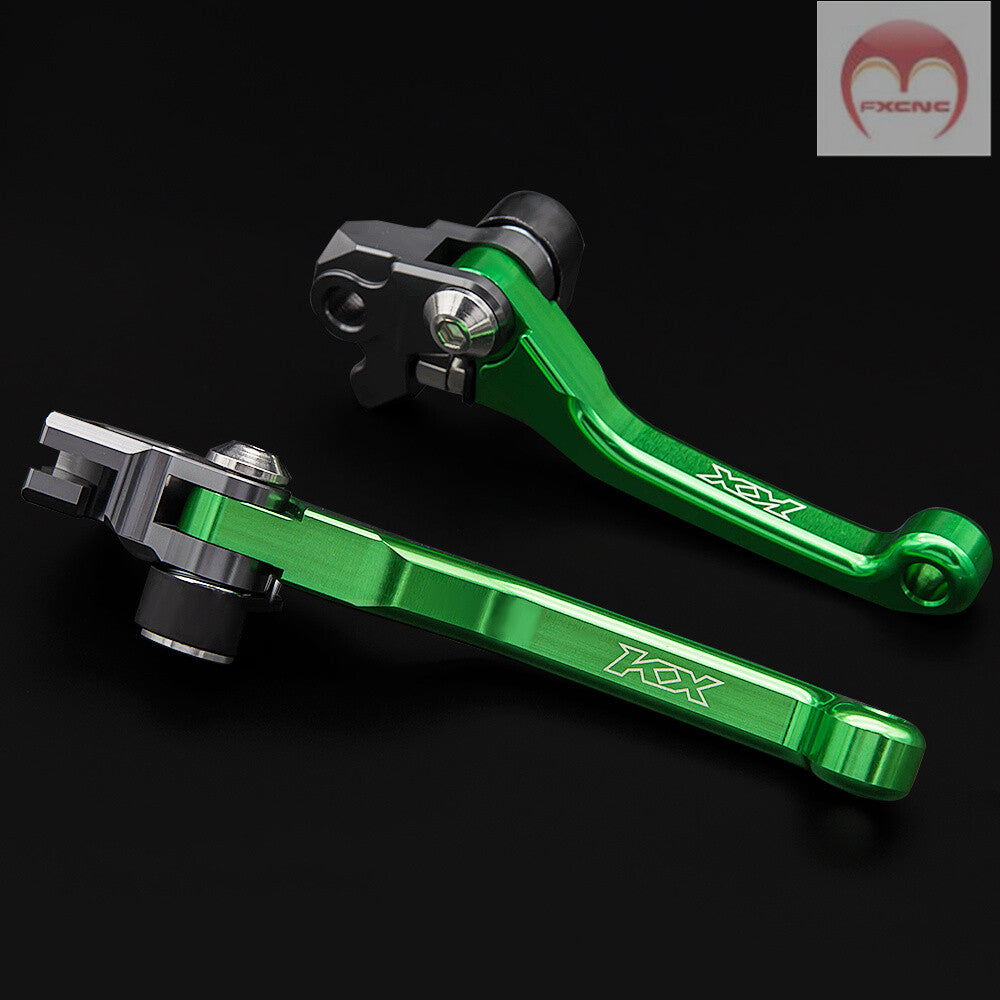 CNC off-road bicycle brake and clutch lever suitable for Kawasaki KX85 models (2001, 2002, 2003, 2004, 2005 - 2021).
