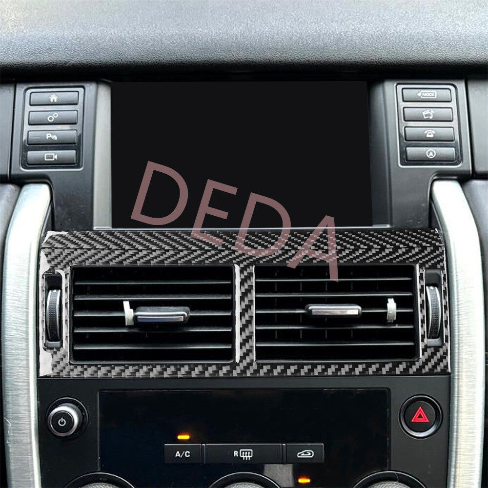 Carbon Fiber Center Air Vent Outlet Cover for Land Rover Discovery Sport 2015-19