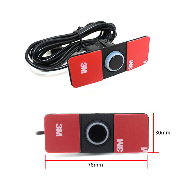 12V 8-probe parking sensor dual-core dual-LCD display car SUV alarm system kit - n