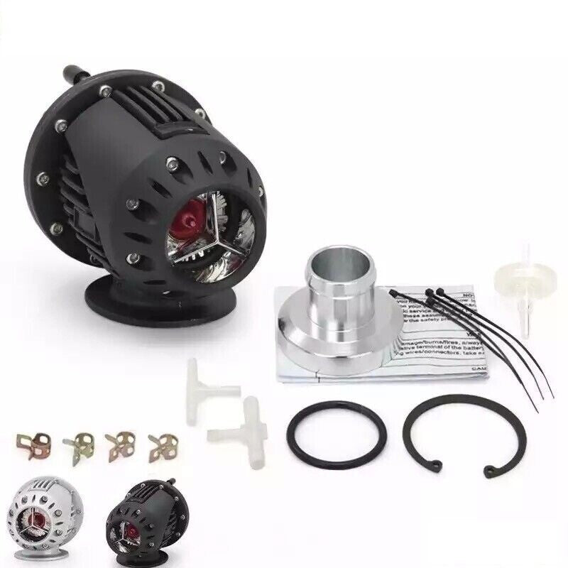 Black HKS Automotive SQV 4 Turbo Blow-Off Valve Pull-Type SSQV BOV with Adapter Q