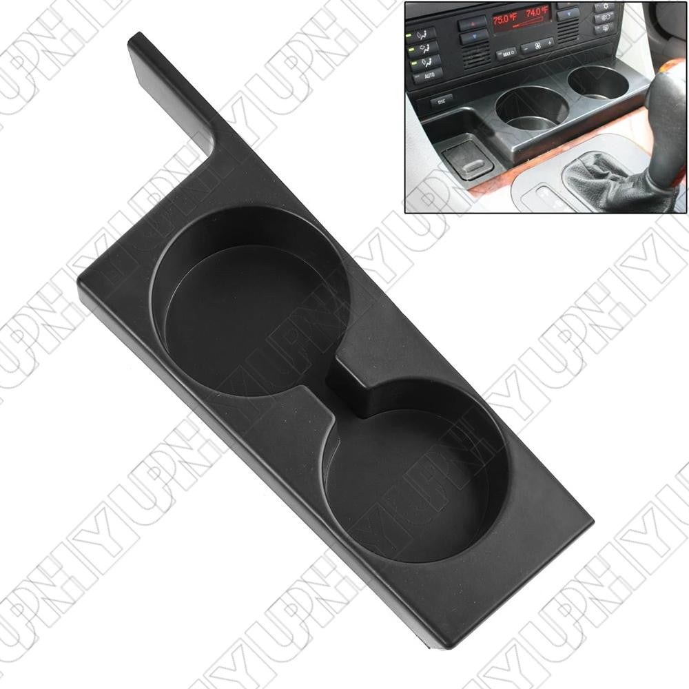 Car Front Cup Holder Black for BMW E39 5-Series 1997-2003 528i 525i 530i 540i M5 Q