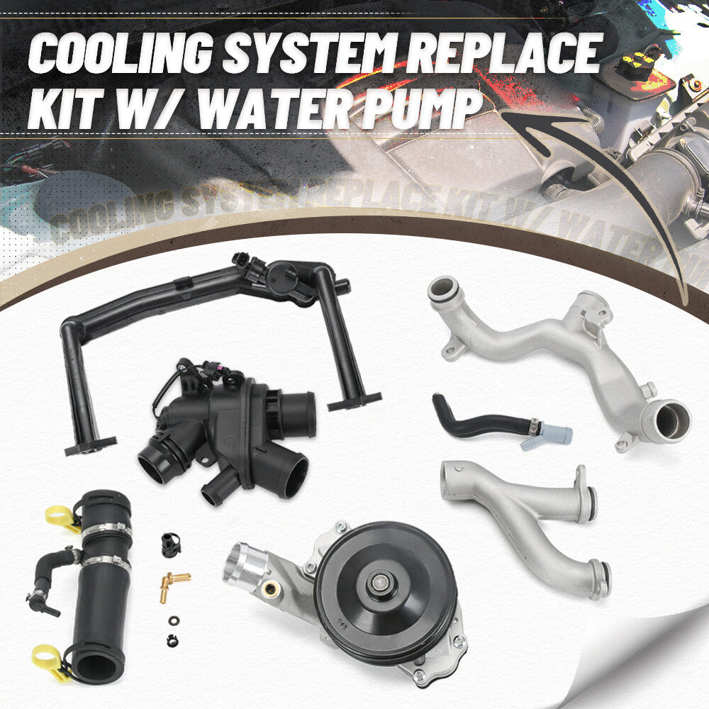 for Jaguar for Land Rover V8 5.0 Water Pump Coolant Pipe with Sensor Thermostat Kit