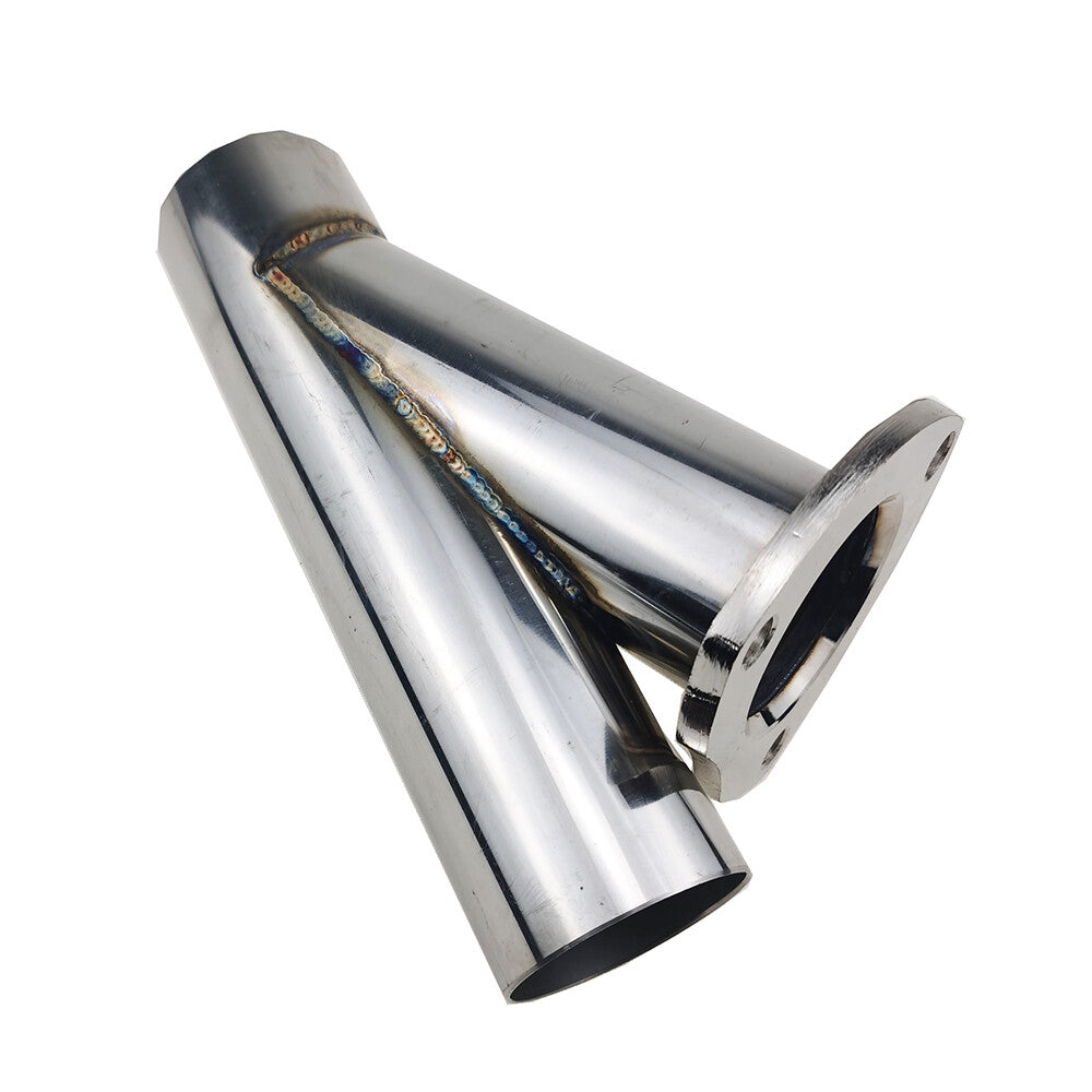 2.25-inch stainless steel electric exhaust pipe, Y-shaped with sealing gasket