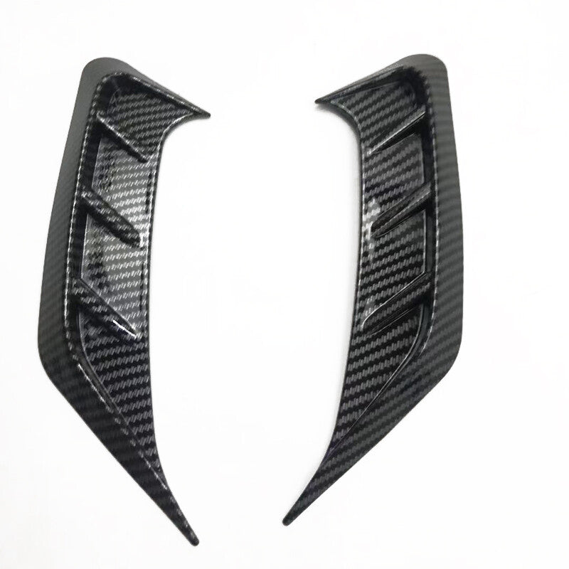2PCS/Set Car Universal Carbon Fiber ABS Plastic Headlight Eye Lid Eyelids Cover v