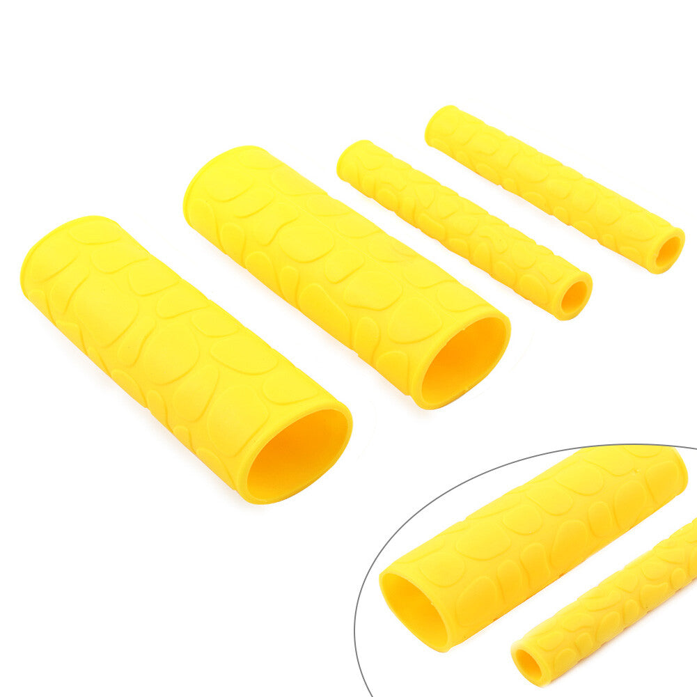 2x Motorcycle Hand Grips Dirt Bike Soft TRP Handle Bar Handbrake Cover Q