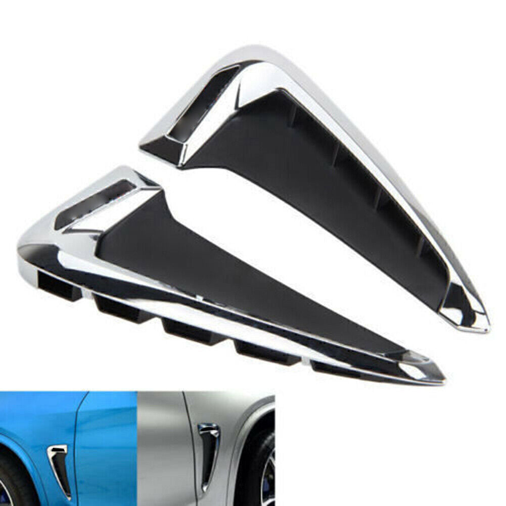 For 2014+ for BMW F15-X5 X5 35I Chrome Side Marker Fender Air wing Vent Trim M Cover