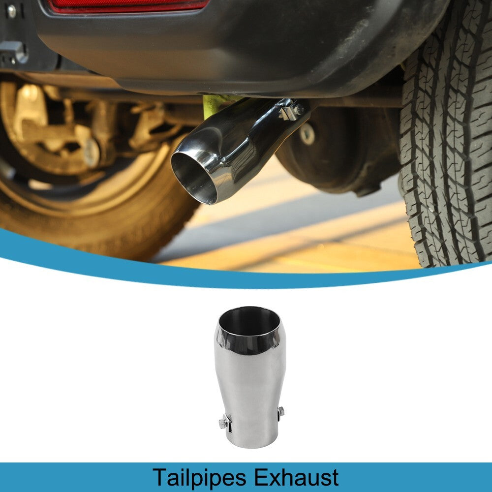 Tailpipes Exhaust Muffler Rear Tail Pipe Tip for Suzuki for Jimny 2019-2023 Chrome