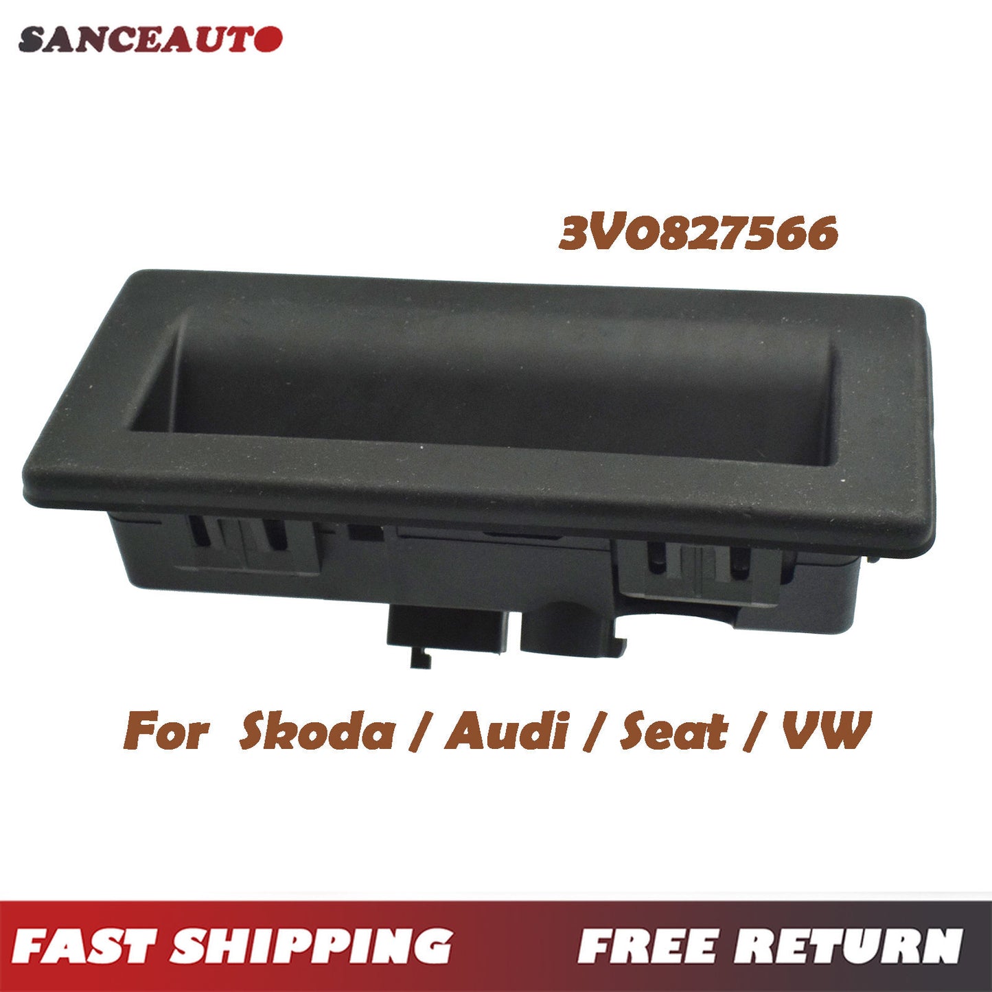 Rear trunk lock release handle switch suitable for Skoda Superb, for Audi A4, seats 3V0827566- n