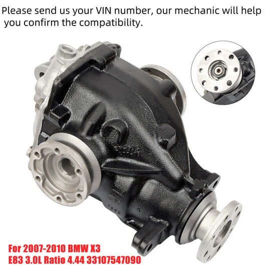 Rear Axle Differential Carrier Fit for BMW X3 3.0L 4.44 Ratio Si 33107547090 2007-10 Q