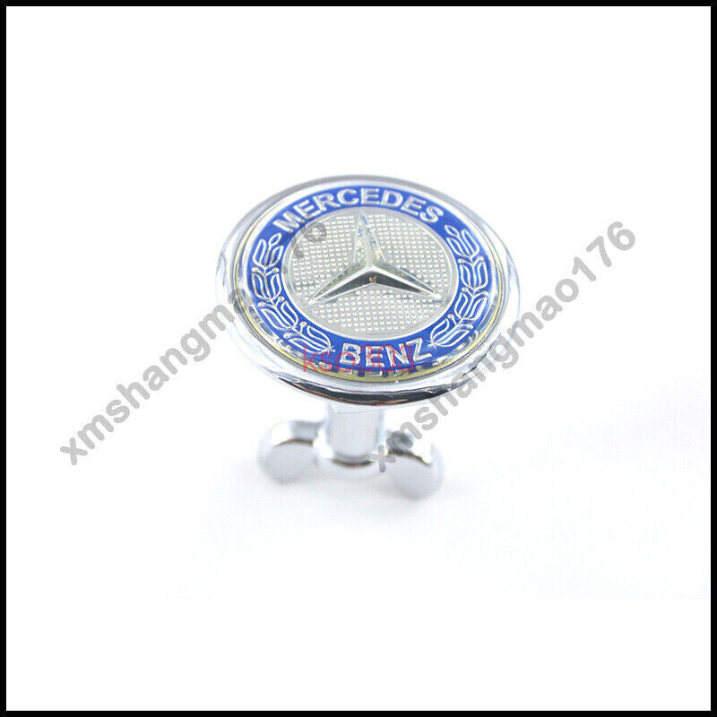 Blue classic front grille badge for Mercedes -AMG W204 W221 W220 W211 W222