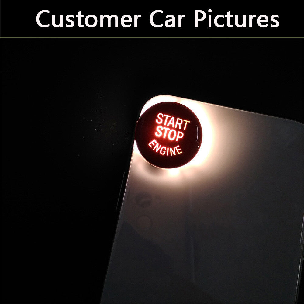 Red Engine Start Stop Push Button Replace Cover for BMW E Chassis 1 3 5 7 Series