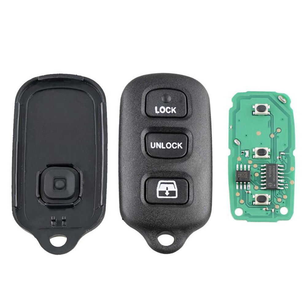 2. Applicable to 2002, 2003, 2004, 2005, 2006, 2007, 2008, and 2009 for Toyota 4Runner remote keychain.