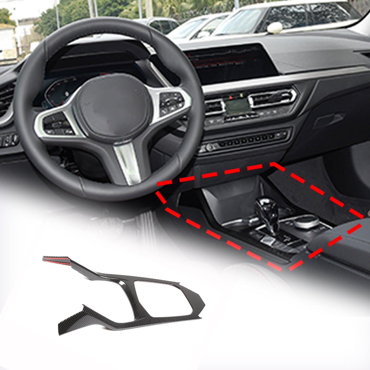 Left Driver Side Door Wing Mirror Cover Cap Red For Yaris13-20- v