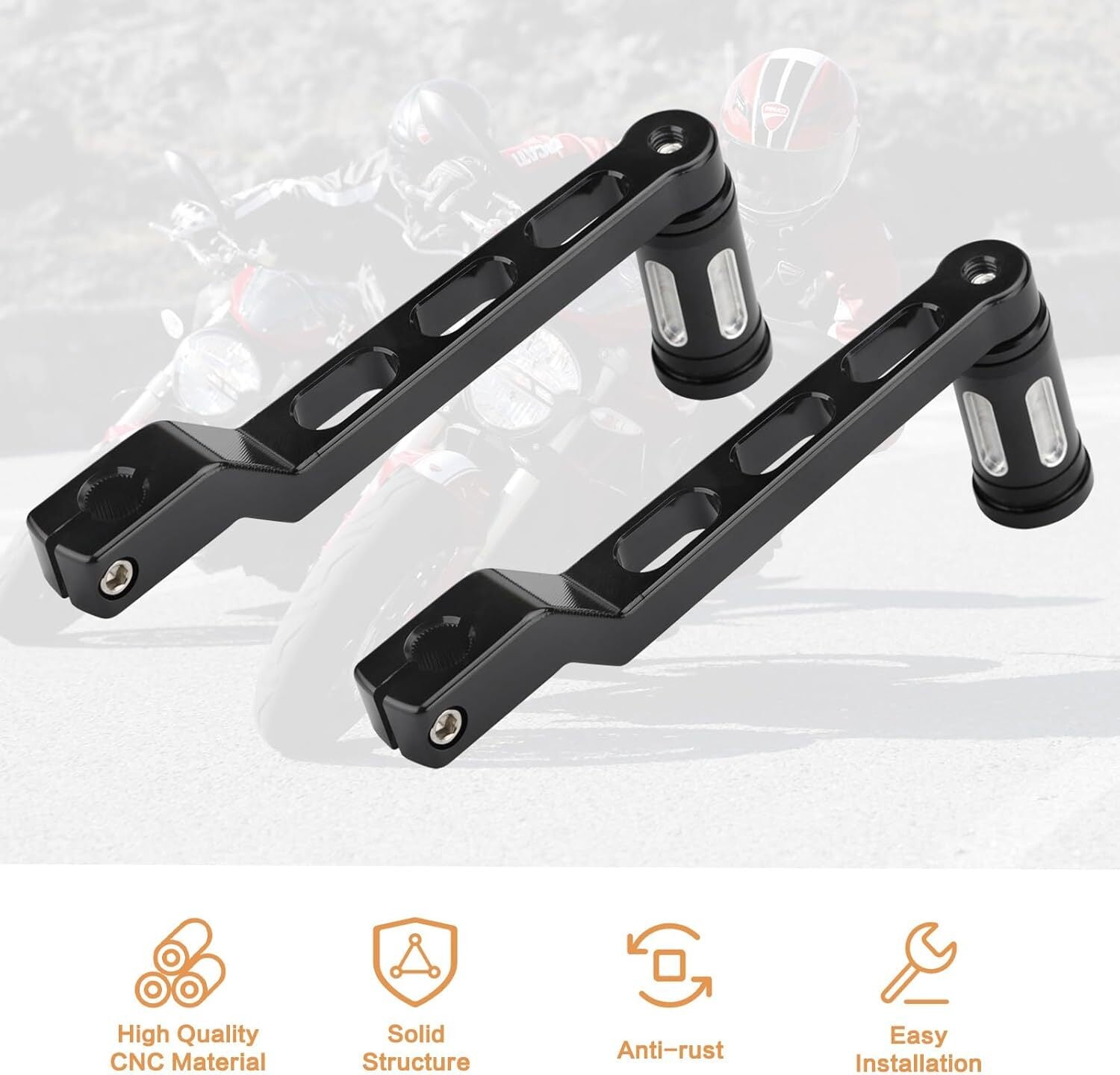 2Pc Heel Toe Gear Shifter Shift Lever Pedal Peg for Harley Touring Electra Glide Q
