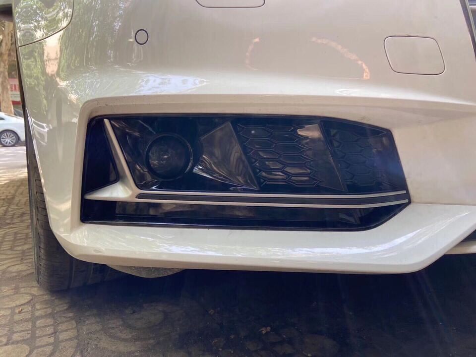 Front bumper grille fog light cover trim for Audi S4, for A4 , B9, and S-LINE (2017-2019) Q