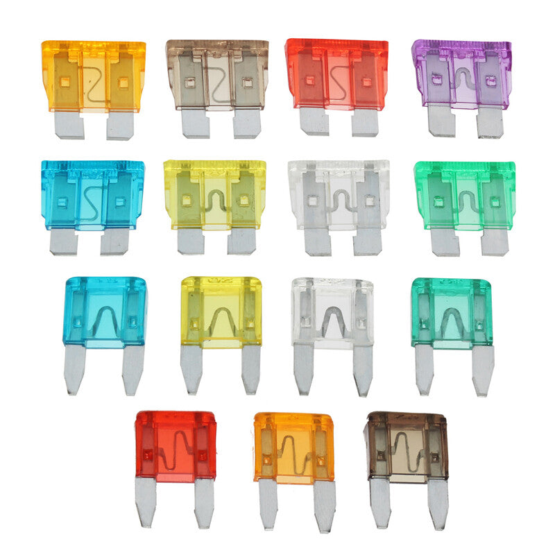 220PCS/Box Car SUV Blade Fuse Box Assortment Fuses for Trucks RV SUV Motorcycle v