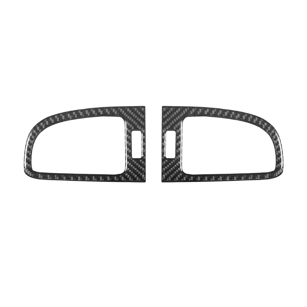 Red Carbon Fiber Center Cosnole Frame Trim for Mustang convertible 2001-04 v