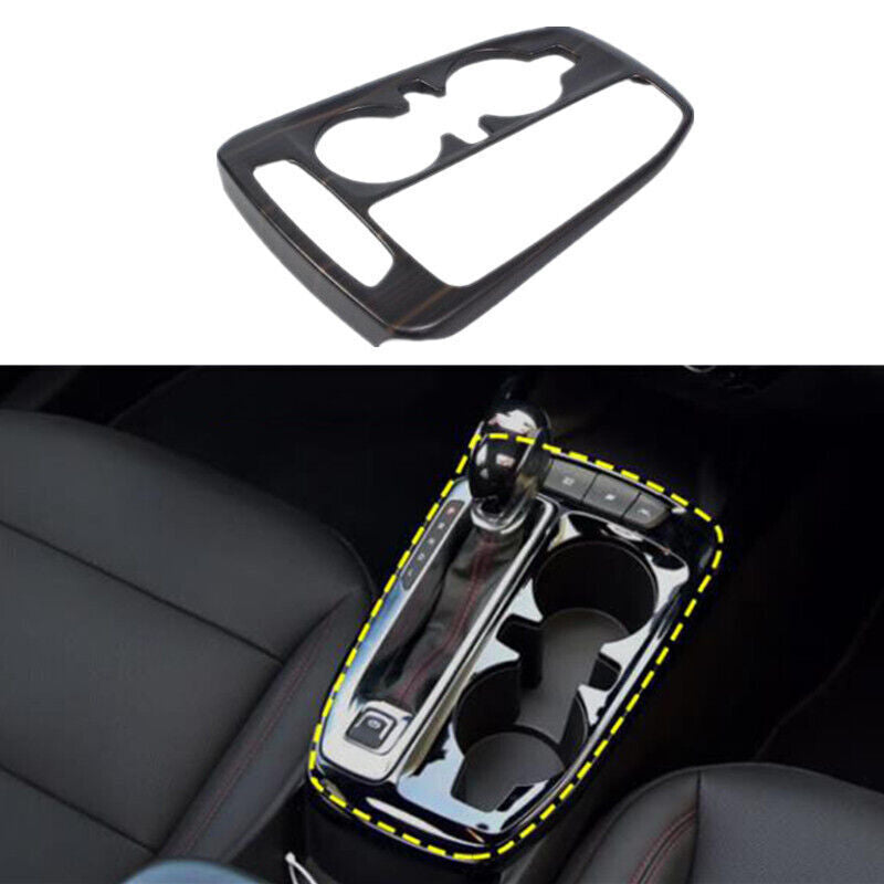 Peach Wood Grain Gear Shift Box Panel Cover Trim for Chevrolet Trax 2023 2024