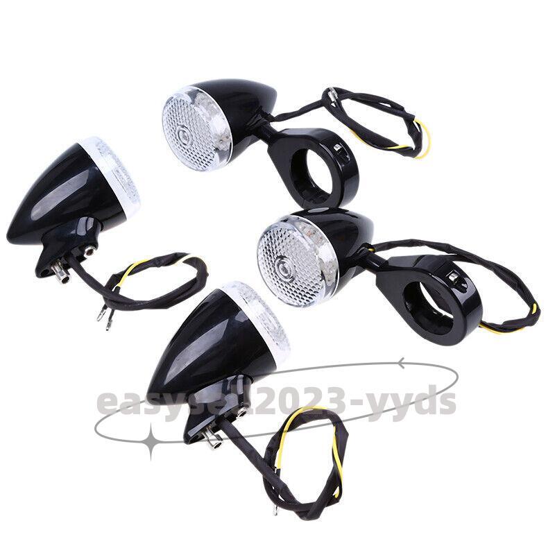 Univesal LED Turn Signal Light 39mm Clamp for Harley Touring Sportster for Davidson