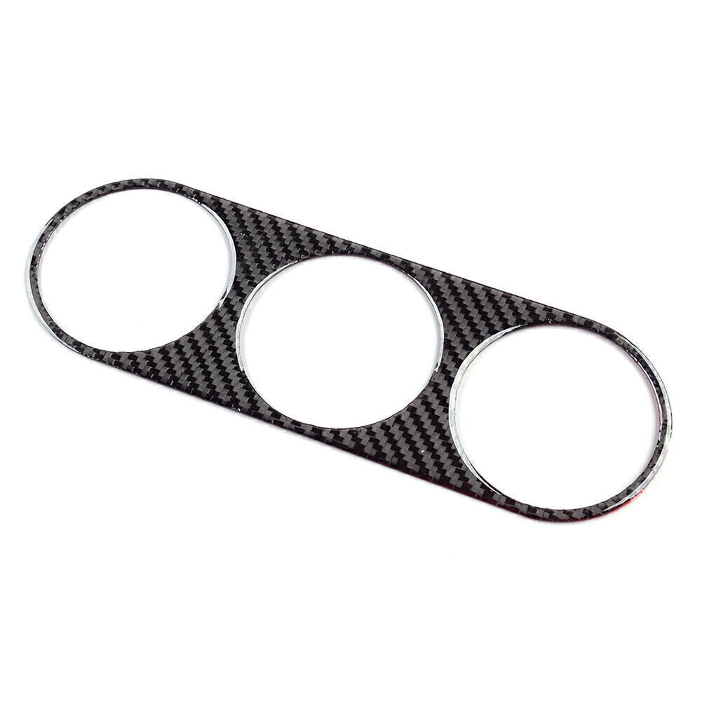for Dodge for Challenger 08-14 Black Carbon Fiber Air Conditioning Switch Panel Trim