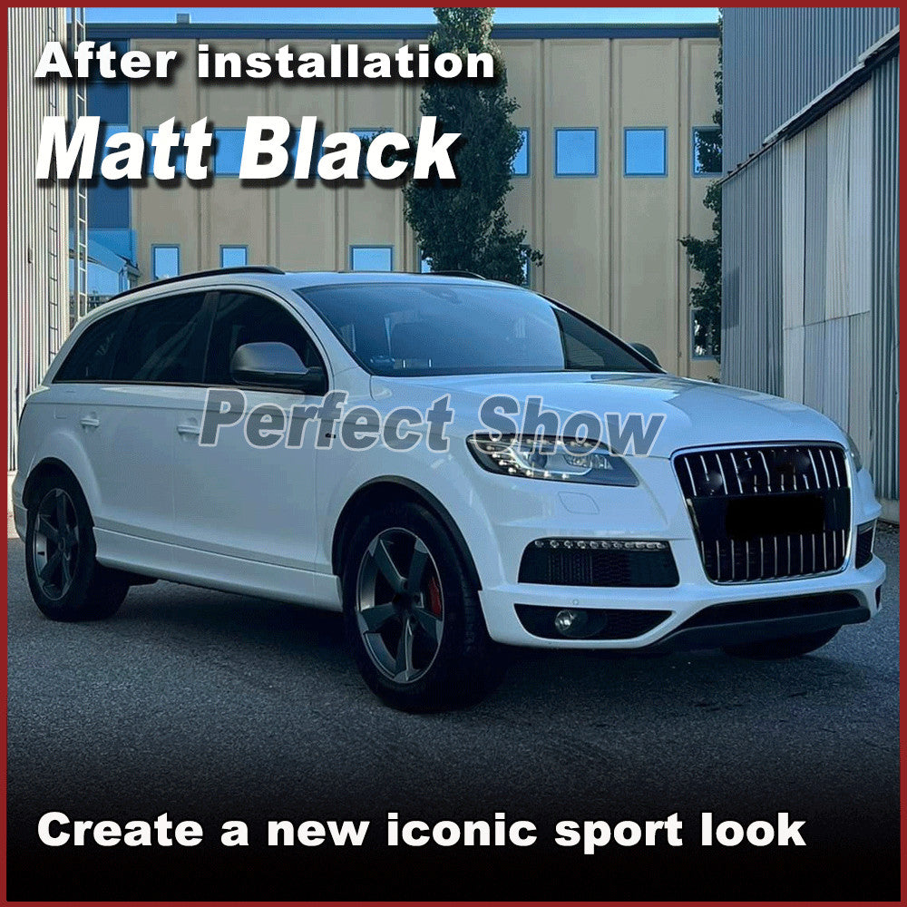 Unpainted Matt Black PU Wheel Arch Fender Flares Eyebrow for Audi Q7 RSQ7 06-15