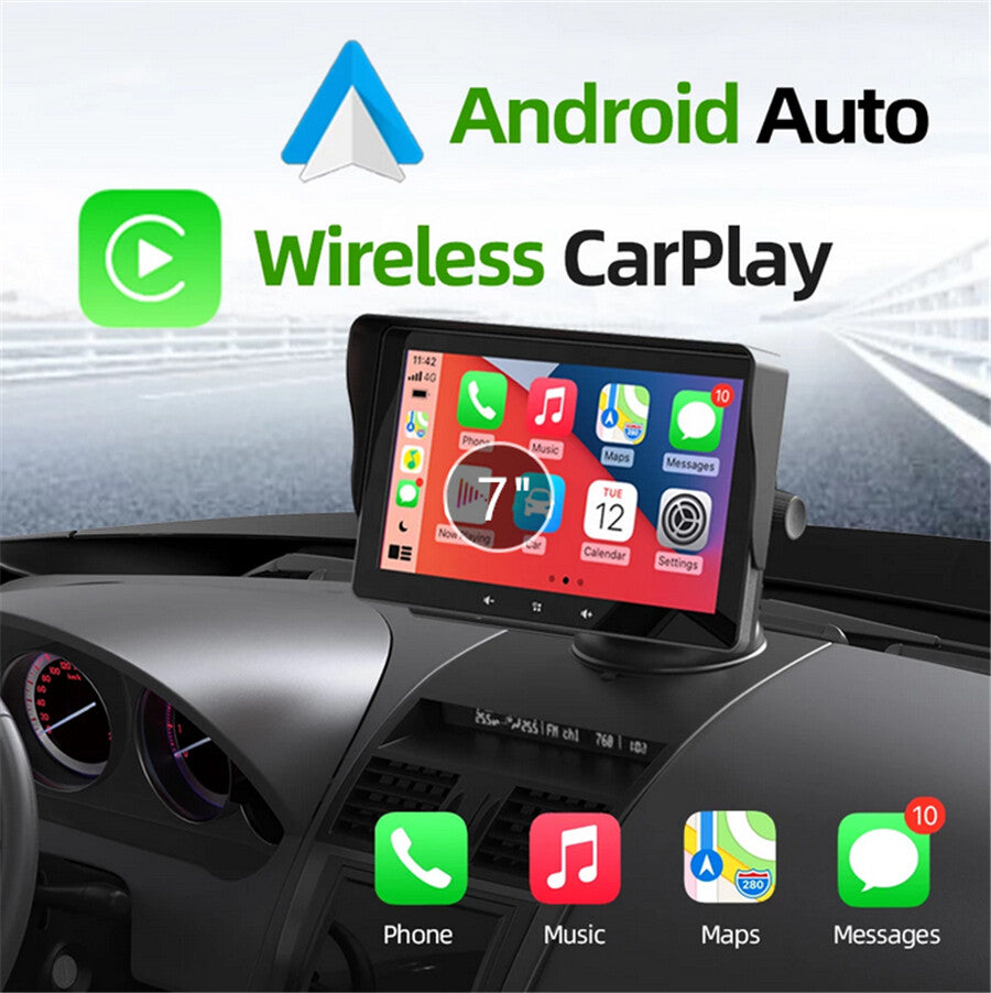 Wireless CarPlay 7-inch Car Navigation Player Stereo Multimedia Bluetooth FM Aux SD- n