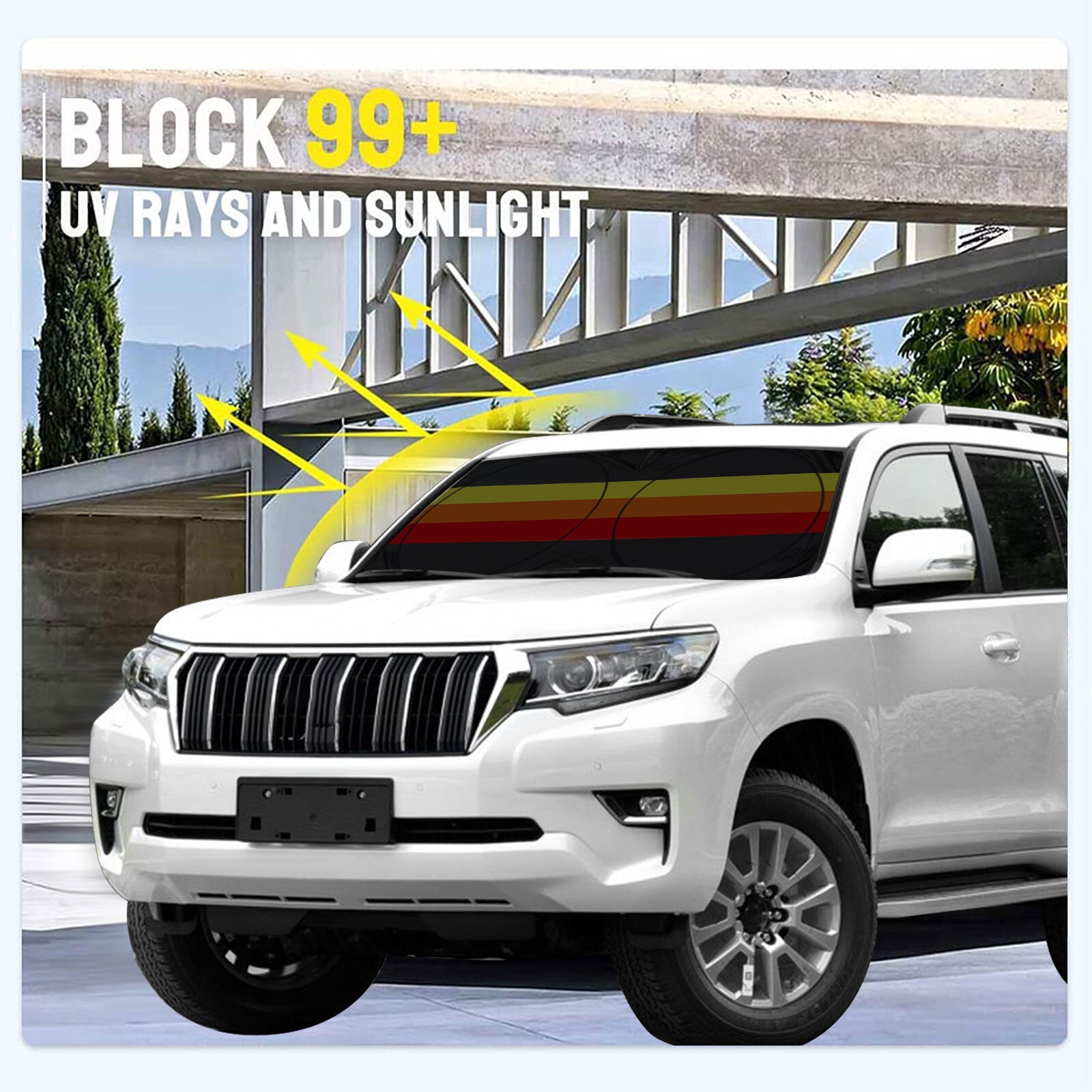 Suitable for automotive parts, windshield sunshade UV block, front window protection cover - n