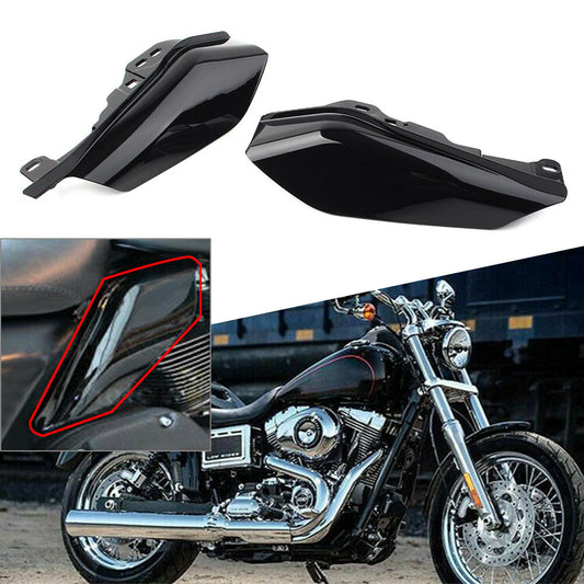 Mid-Frame Air Deflector Wind Heat Shield Trim Vivid Black FIT for Harley Touring Q