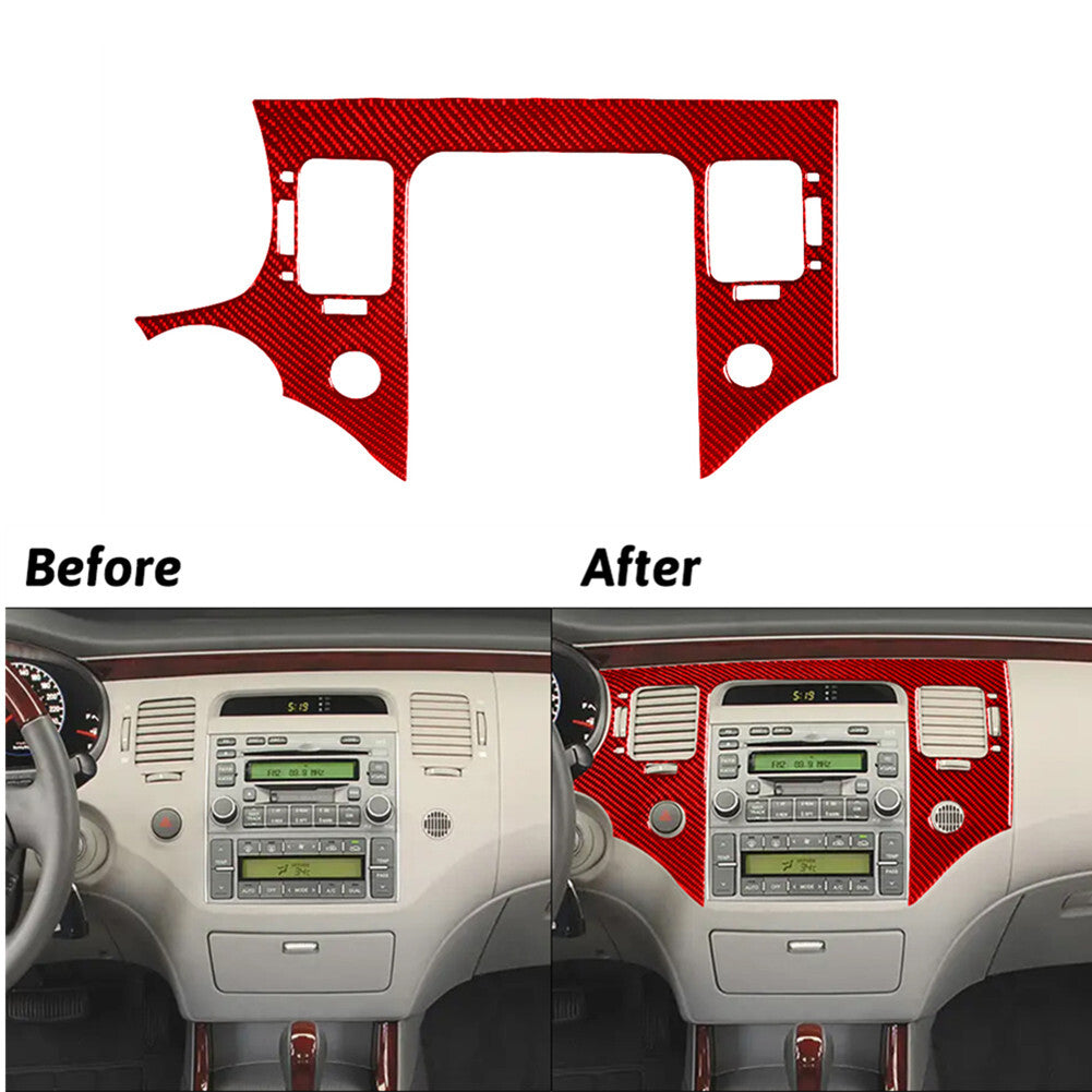 4X Carbon Fiber Rear Cup Holder Frame Cover Trim For X3 F25 X4 F26 2011-2017 v
