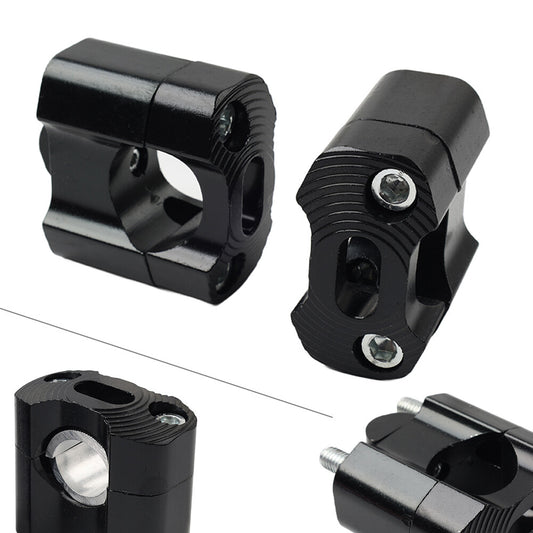 HandleBar Fat Bar Mount Clamps Risers Adaptor 7/8 to 11/8 Dirt Pit Bike ATV