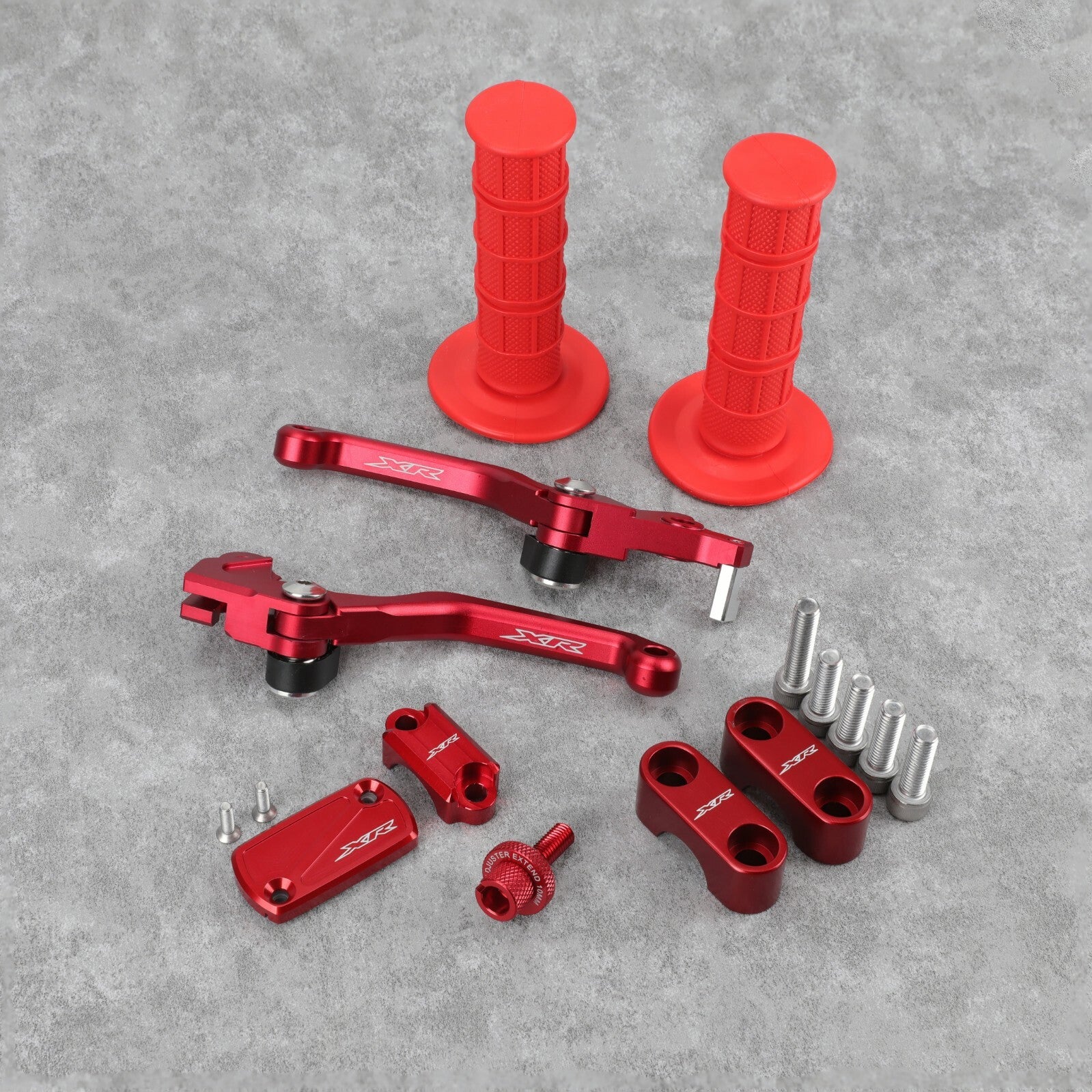 Handlebar Levers Clamp Grips Cylinder Cover Kit for HONDA XR400R 1996-2004 Q