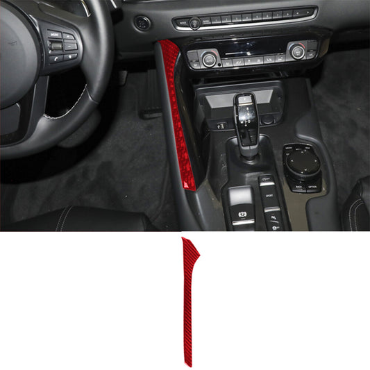 Carbon Fiber Interior Water Cup Panel Cover Trim for Corolla 2014-2018 v