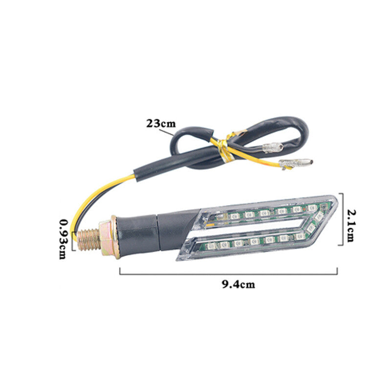 Motorcycle off-road motorcycle 12V LED turn signal indicator flash warning light kit Amber n